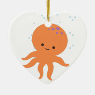 Niedlicher Octopus-Cartoon Keramikornament