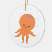 Niedlicher Octopus-Cartoon Keramikornament (Links)