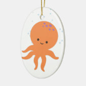 Niedlicher Octopus-Cartoon Keramikornament (Links)
