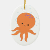 Niedlicher Octopus-Cartoon Keramikornament (Vorne)