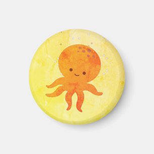 Niedlicher Octopus-Cartoon Magnet