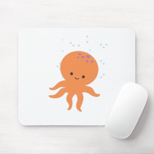 Niedlicher Octopus-Cartoon Mousepad (Mit Mouse)