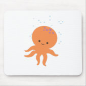 Niedlicher Octopus-Cartoon Mousepad (Vorne)