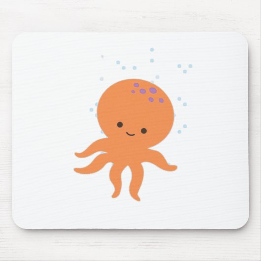 Niedlicher Octopus-Cartoon Mousepad (Vorne)