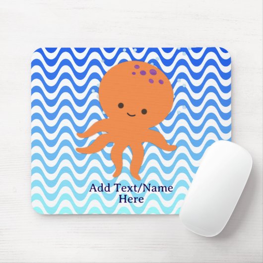 Niedlicher Octopus-Cartoon Mousepad (Mit Mouse)