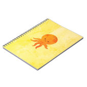 Niedlicher Octopus-Cartoon Notizblock (Linke Seite)