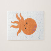 Niedlicher Octopus-Cartoon Puzzle (Horizontal)