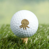 Niedlicher Octopus Cartoon Stickerei drucken Golfball (Insitu T-Shirt)