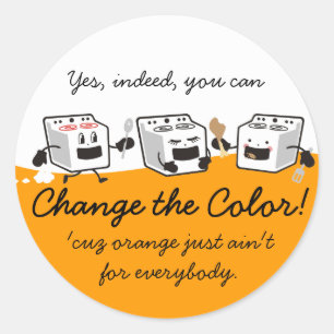 Niedlicher Ofenkochhalter Runder Aufkleber