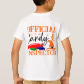 Niedlicher Offizieller Candy Inspector T-Shirt (Rückseite)