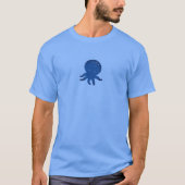 Niedlicher Oktopus Cartoon Alte Papierdrucke T-Shirt (Vorderseite)