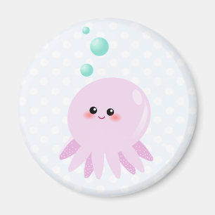 Niedlicher Oktopus-Cartoon Magnet