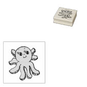 Niedlicher Oktopus Gummistempel (Stempel)