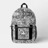 Niedlicher Oktopus in Meeresalgen Bedruckter Rucksack (Vorderseite)
