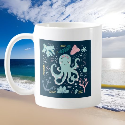 niedlicher Oktopus Kaffeetasse