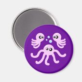 Niedlicher Oktopus Magnet (Vorderseite/Rückseite)