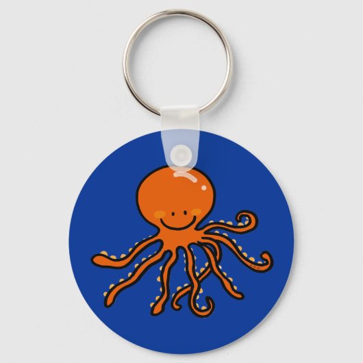 niedlicher Oktopus Schlüsselanhänger (Vorderseite)