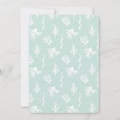 Niedlicher Oktopus unter Meer Einladung (Rückseite)