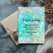 Niedlicher ombre grün Glitzer Weihnachten neues Ja