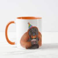 Niedlicher Orang-Utan Geburtstag personalisierter 