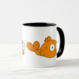 Niedlicher Orange-Cartoon Kawaii Style Tasse