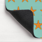 Niedlicher Orange Starfish Cartoon Mousepad (Ecke)
