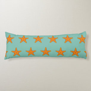 Niedlicher Orange Starfish Cartoon Seitenschläferkissen