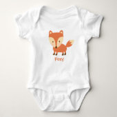 Niedlicher orange WaldFox für Babys Baby Strampler (Vorderseite)