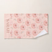 Niedlicher Orangefarbener Kürbisfall Badhandtuch Set (Handtuch)