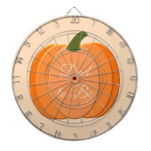 Niedlicher orangefarbener neutraler Pumpkin-Vater Dartscheibe (vorne)