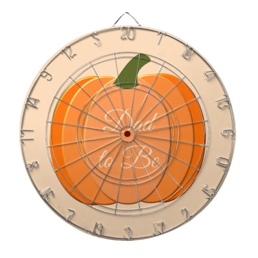 Niedlicher orangefarbener neutraler Pumpkin-Vater Dartscheibe (vorne)