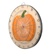 Niedlicher orangefarbener neutraler Pumpkin-Vater Dartscheibe (Vorderseite rechts)