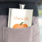 Niedlicher orangefarbener neutraler Pumpkin-Vater Flachmann (Beispiel)