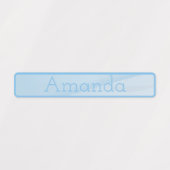 Niedlicher orangefarbener Pastellfarbencode Etiketten (Design 1)