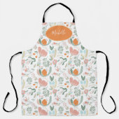 Niedlicher orangefarbener, pastellfarbener orangef schürze (Vorderseite)