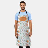 Niedlicher orangefarbener, pastellfarbener orangef schürze (Getragen)