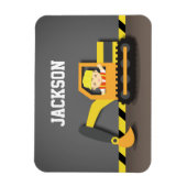 Niedlicher Orangen Baggerbaukasten Magnet (Vertikal)