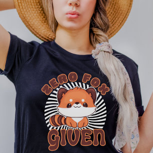 Niedlicher Orangenfox Funny Foxes Puns Zero Fox ge T-Shirt
