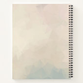 Niedlicher Orangenfox mit grünem Blätter Kranz Notizblock (Rückseite)