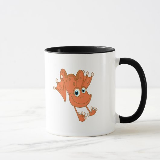 niedlicher Orangenfrosch Tasse (Rechts)