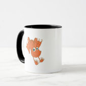 niedlicher Orangenfrosch Tasse (Vorderseite Links)