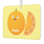 Niedlicher Orangenfrucht-Cartoon Autolufterfrischer (Links)