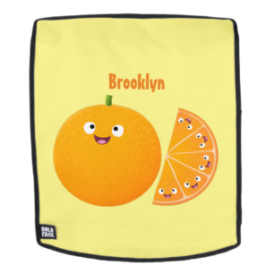 Niedlicher Orangenfrucht-Cartoon Rucksack