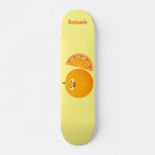 Niedlicher Orangenfrucht-Cartoon Skateboard