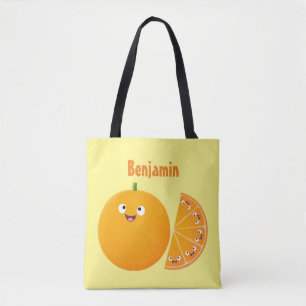 Niedlicher Orangenfrucht-Cartoon Tasche