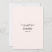 Niedlicher Orangenfuchs mit Blumenkronen Dankeskarte (Rückseite)