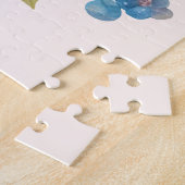 Niedlicher Orangenfuchs mit Blumenkronen Puzzle (Seite)