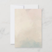 Niedlicher Orangenfuchs mit grüner Kleider-Baby-Du Save The Date (Rückseite)