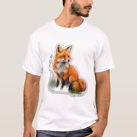 niedlicher Orangenfuchs T-Shirt (Vorderseite)
