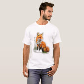 niedlicher Orangenfuchs T-Shirt (Vorne ganz)